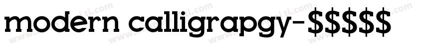 modern calligrapgy字体转换